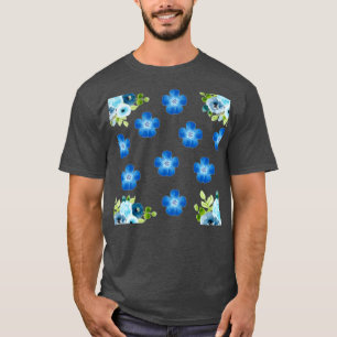 Little Blue Blumen T-Shirt