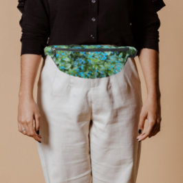 Little Blue Brunnera Blume Floral Bauchtasche