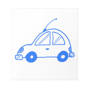 Little Blue Car Notizblock
