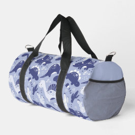 Little Blue Dinosaurier Duffle Bag
