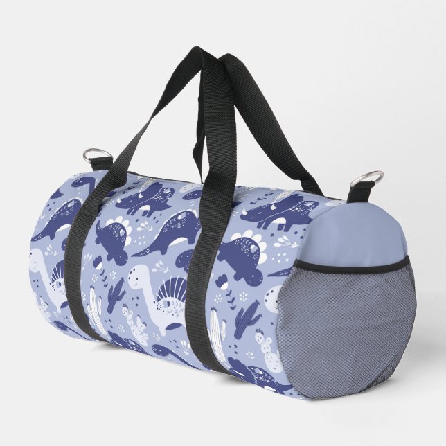 Little Blue Dinosaurier Duffle Bag (Rechte Ecke)