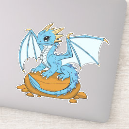 Little Blue Dragon Aufkleber