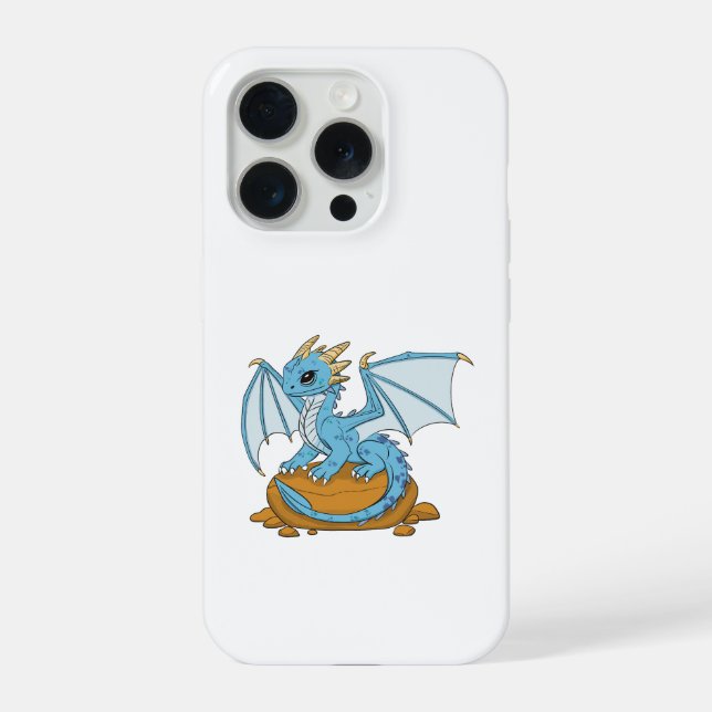 Little Blue Dragon iPhone Hülle (Rückseite)