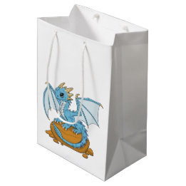 Little Blue Dragon Mittlere Geschenktüte