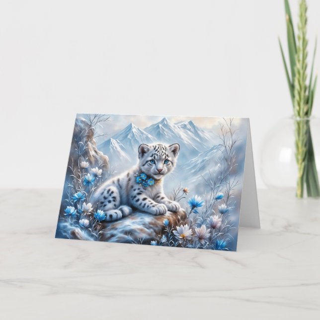 Little Blue Eyes Card Karte (Vorderseite)