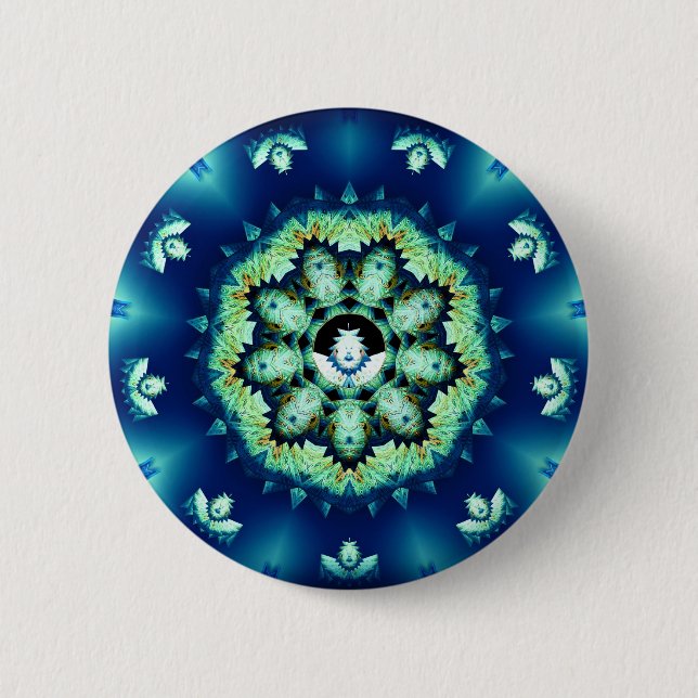 Little Blue Man Button (Vorderseite)