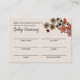 Little Blue Pumpkin Baby Boy Shooting Game Begleitkarte