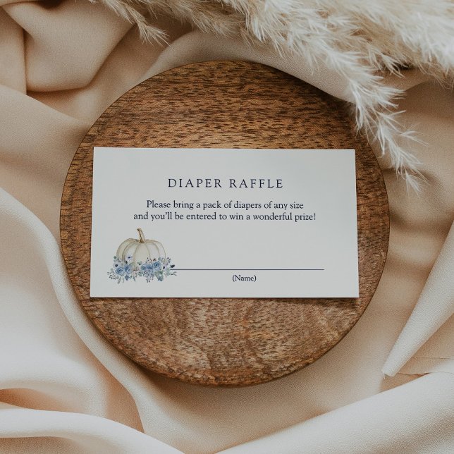Little Blue Pumpkin Diaper Raffle Insert Card (Von Creator hochgeladen)