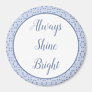 Little Blue Star Gemustert Magnet