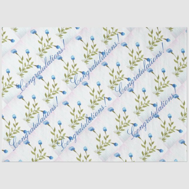 Little Blue Tissue Seidenpapier (Vorderseite)