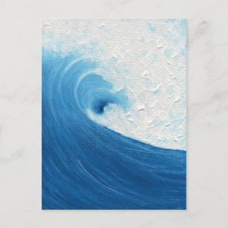 Little Blue Wave Postkarte