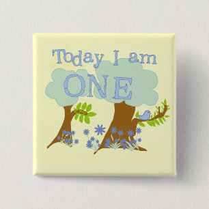 Little Bluebird 1st Birthday Tshirts und Geschenke Button