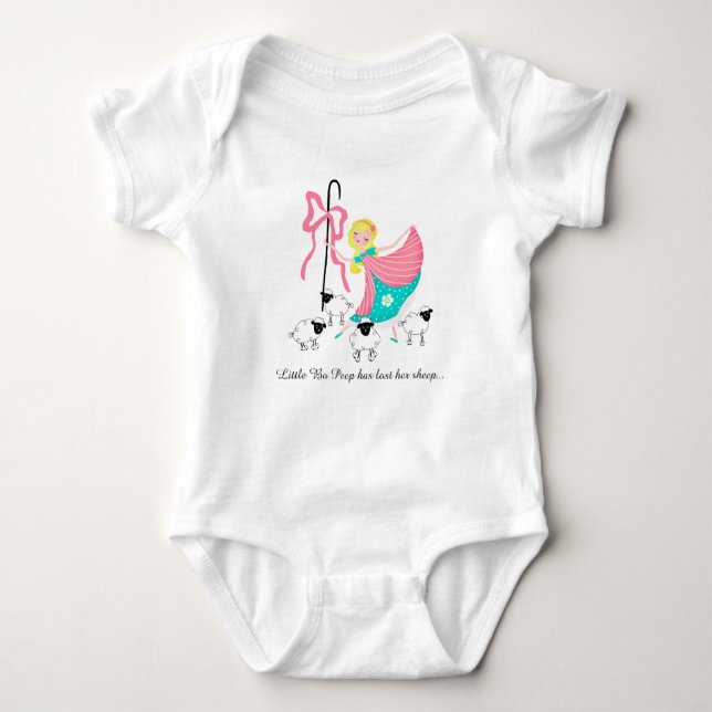 Little Bo Peep Baby Bodysuit Baby Strampler (Vorderseite)