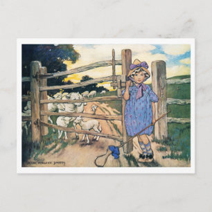 Little Bo-Peep, Jessie Willcox Smith Postkarte