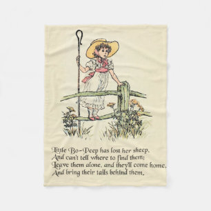 Little Bo Peep Kinderzimmer Rhyme Fleecedecke