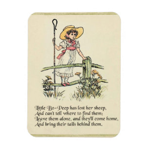 Little Bo Peep Kinderzimmer Rhyme Magnet
