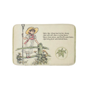 Little Bo-Peep: Klassische Kate Greenaway-Kinderst Badematte