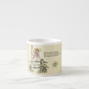 Little Bo-Peep: Klassische Kate Greenaway-Kinderst Espressotasse