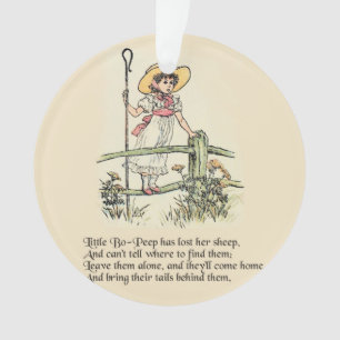 Little Bo-Peep: Klassische Kate Greenaway-Kinderst Ornament