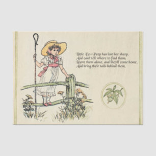 Little Bo-Peep: Klassische Kate Greenaway-Kinderst Seidenpapier