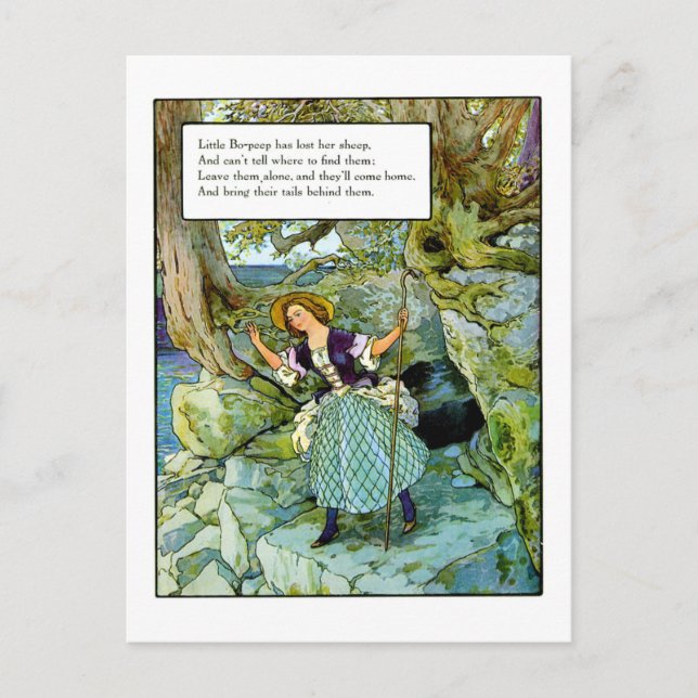 Little Bo-Peep Postkarte (Vorderseite)