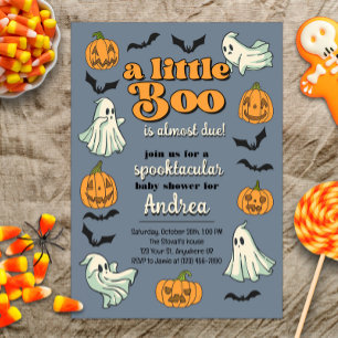 Little Boo Almost Due Niedlich Ghost Halloween Dus Einladung