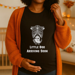 Little Boo Ankunft bald Halloween Schwangerschaft T-Shirt