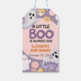 Little Boo Baby Dusche Pumpkin Halloween Geschenkanhänger