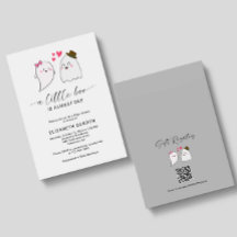 Little Boo Baby Shooting Halloween Ghost QR Code