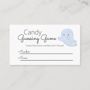 Little Boo Baby Shower Candy Guessing Game Visitenkarte