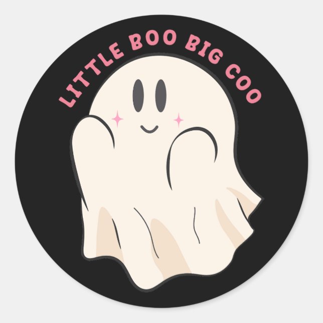 Little Boo Big Coo Aufkleber (Vorderseite)