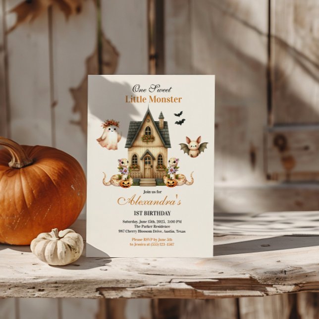 Little Boo Boho Birthday Bash Einladung (Von Creator hochgeladen)