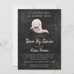 Little Boo Boy Halloween Drive mit Babydusche Einladung