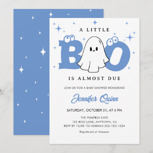 Little Boo Boy Niedlich Ghost Halloween Kinderdusc Einladung
