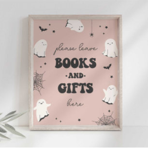 Little Boo Bücher und Geschenke Party-Schild Poster