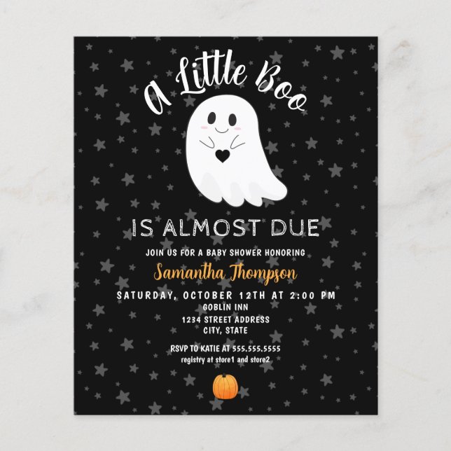 Little Boo Budget Halloween Kinderdusche (Vorderseite)