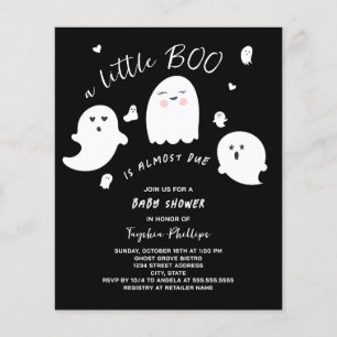 Little Boo Budget Halloween Kinderdusche Einladung