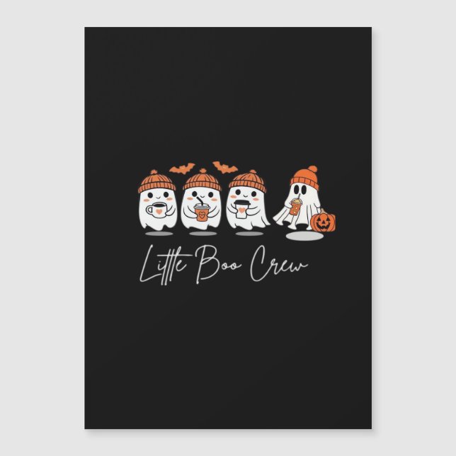 Little Boo Crew Minimal Clean Design Magnetkarte (Vorderseite)