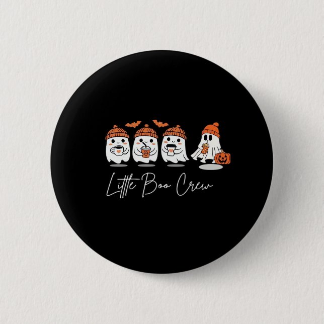 Little Boo Crew Minimal sauberes Design Button (Vorderseite)