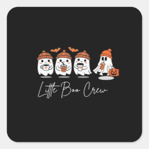 Little Boo Crew Minimales Sauberes Design Quadratischer Aufkleber