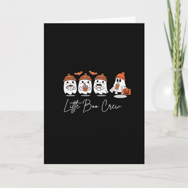 Little Boo Crew Minimalistisches Sauberes Design Karte (Vorderseite)
