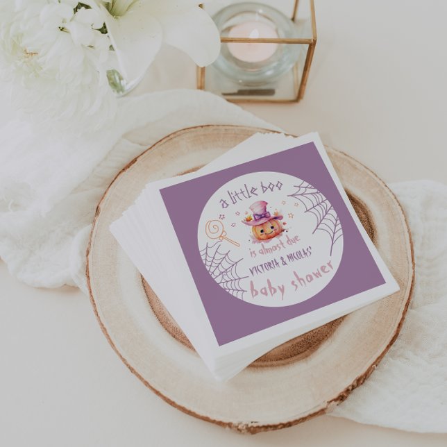 Little boo Fast Due Halloween Baby Girl Dusche Serviette (Von Creator hochgeladen)