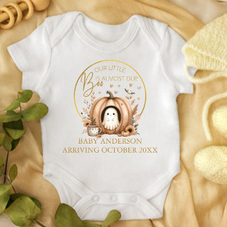 Little Boo Fast Due Pregnancy Reveal Baby Strampler