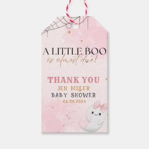 Little Boo fast fällig Mädchen Dusche Gefallen Geschenkanhänger