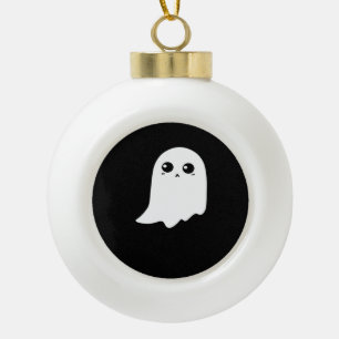 Little Boo Funny Meme Keramik Kugel-Ornament