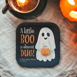 Little boo Geist Kürbiskuppel Halloween Babydusche Pappteller