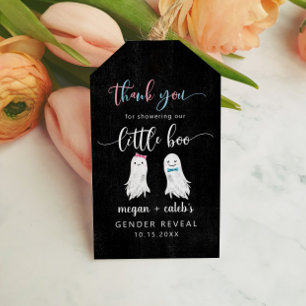 Little Boo Gender Reveal Gastgeschenk Geschenkanhänger