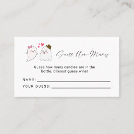 Little Boo Ghost Baby Dusche schätzt wie viele Spi Platzkarte