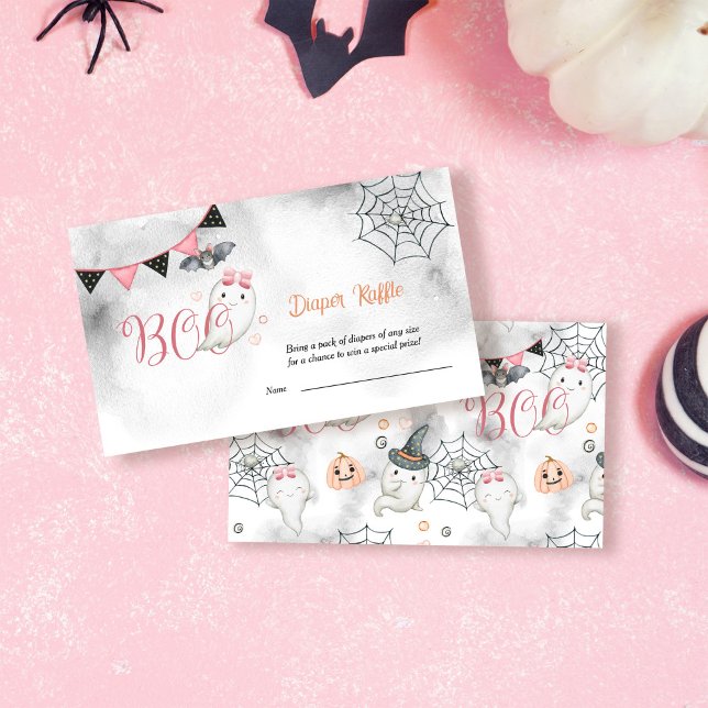 Little Boo Ghost Girl Dusche Windel Windeln Raffel Begleitkarte (Von Creator hochgeladen)