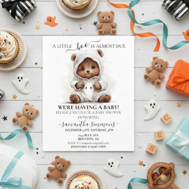 Little Boo Ghost Halloween Baby Bear (Von Creator hochgeladen)